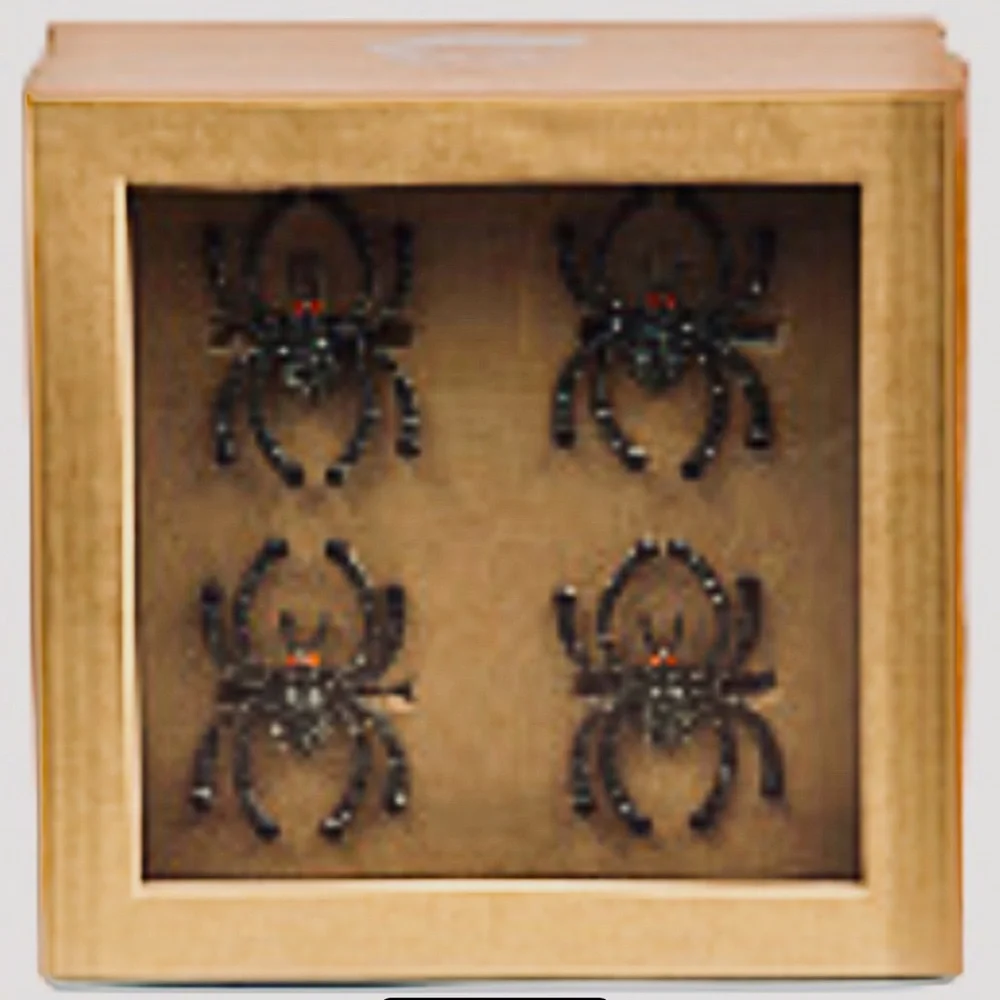 Rhinestone Spider Napkin rings‎